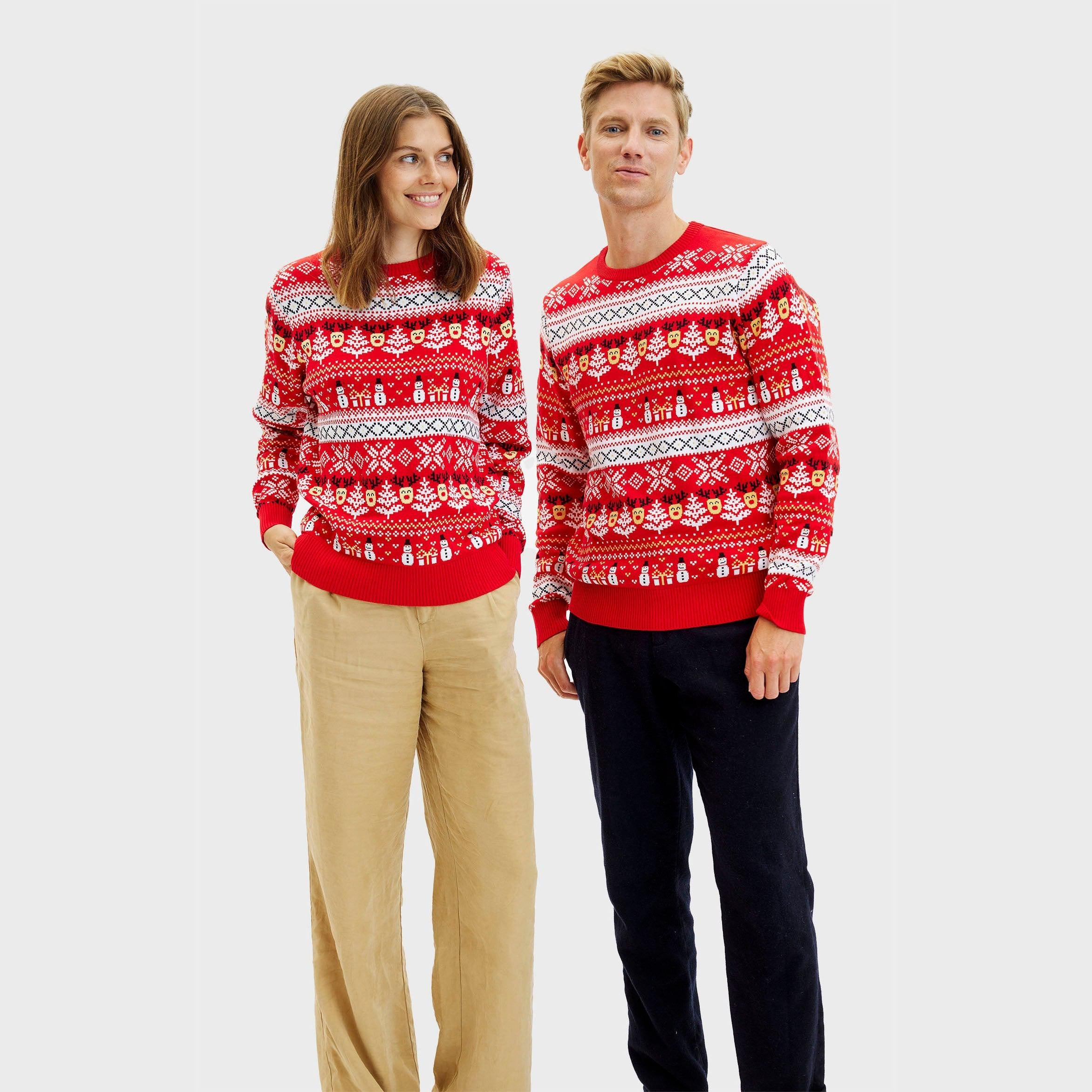 The Reinstyle Christmas Sweater Red – Men